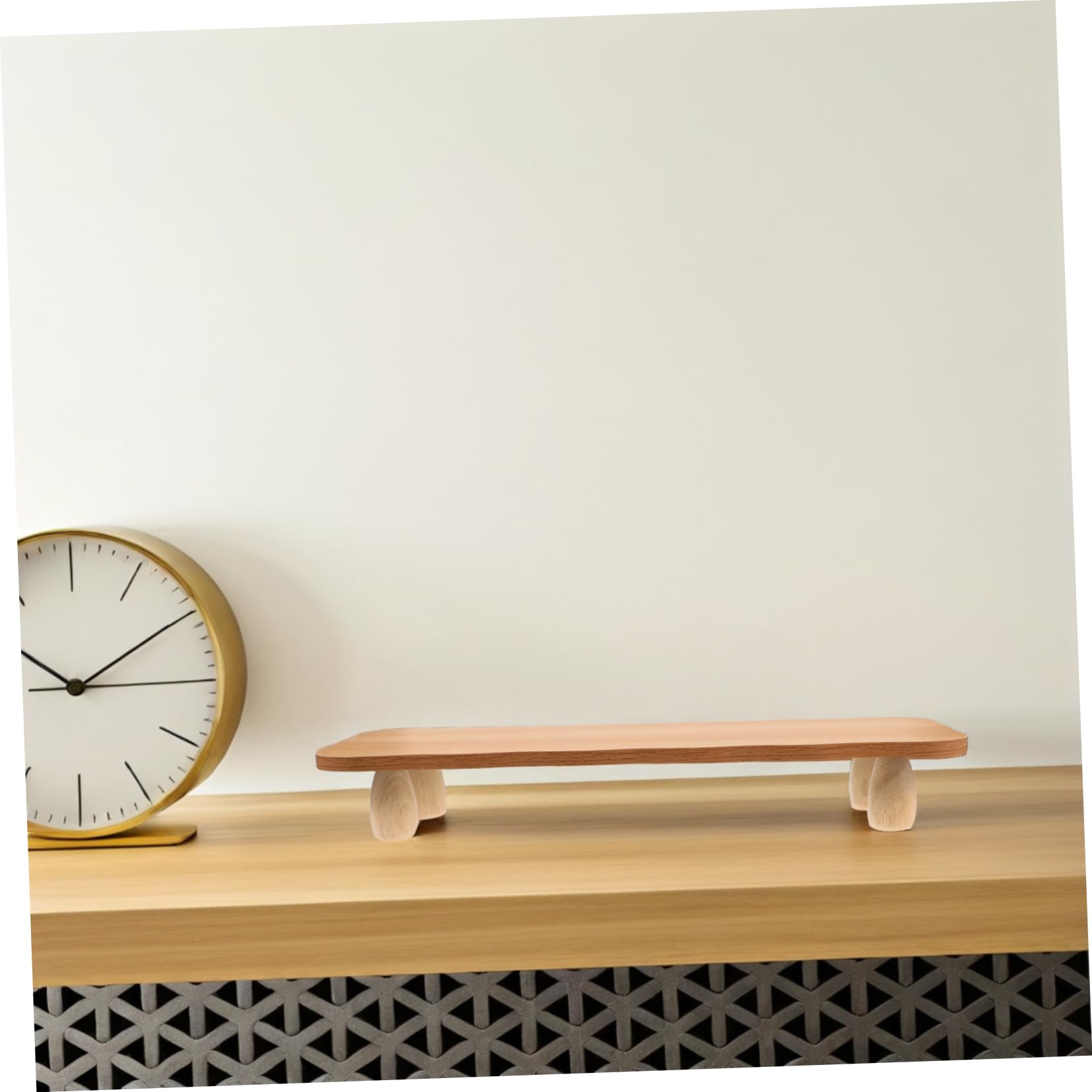 OSALADI Supporto per Monitor in Legno per Ufficio e Casa, Rialzo Ergonomico da Scrivania, Sollevatore Schermo e Migliora Comfort, Stile Moderno e Minimale