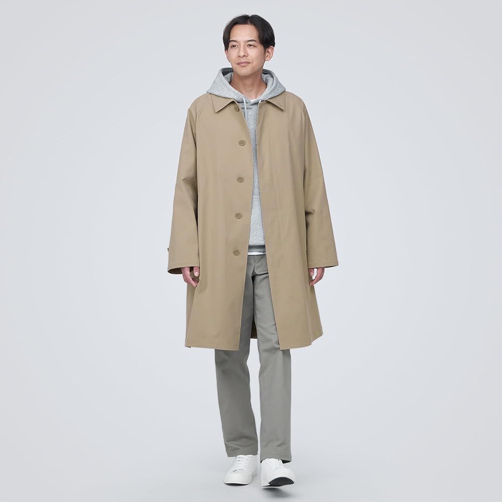 新品タグ付き／無印良品／大きいサイズL／撥水／ベージュスタンドカラーコート 無印良品 撥水 スタンドカラーコート - メルカリ