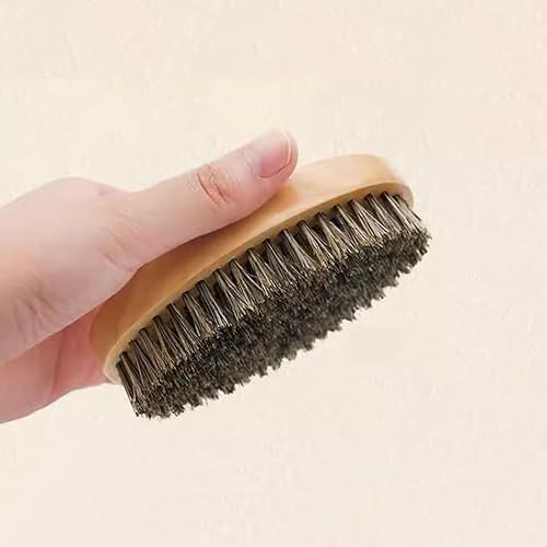 Miniatura 3 de Cepillo de cerdas de jabalí sintético, peine de barba pequeño, peine de madera para el cabello para hombre, funciona con todos los bálsamos de barba