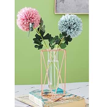 希少な花瓶　置物にも・・・ Amazon.co.jp: YJFFQ 花瓶 一輪挿し 21cm 置き型 ガラス 花瓶