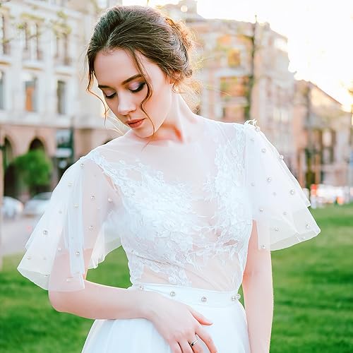 Miniatura 3 de COHEALI Remaches de perlas de imitación para bricolaje, bolsas de ropa, zapatos, decoración de velo de novia, 150 remaches de 0.39 pulgadas para