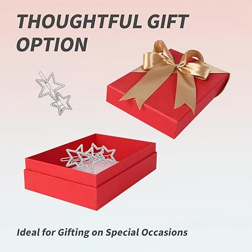 Miniatura 7 de 6 piezas de accesorios para el cabello de estrellas huecas plateadas y pasadores para mujer, horquillas geométricas brillantes Y2K, elegantes pinzas