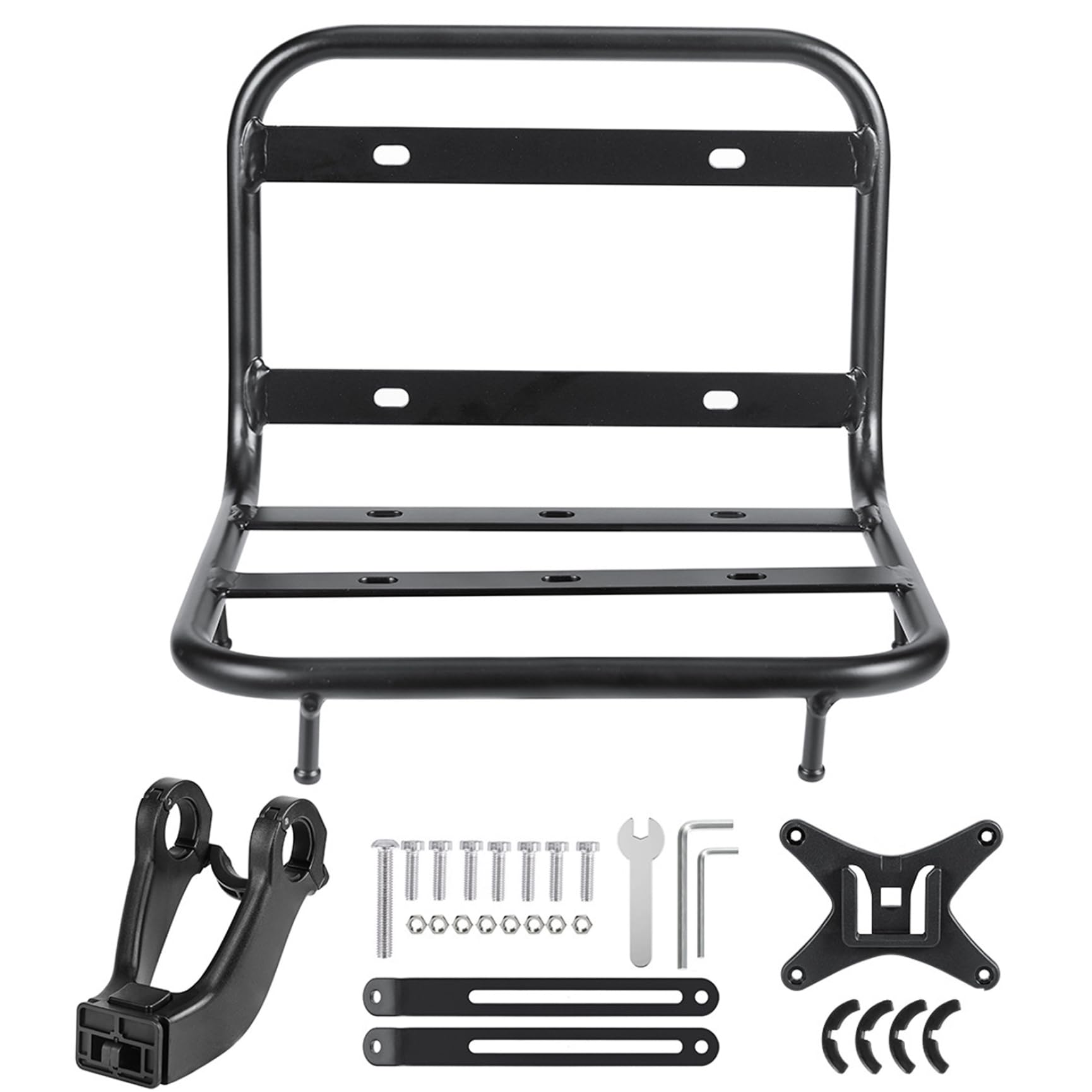 Porte-vélos pour vélo | Porte-Bagages Avant – Cargaison en Alliage d'aluminium avec Charge maximale de 15 kg, monté sur Fourche pour la Plupart des vélos