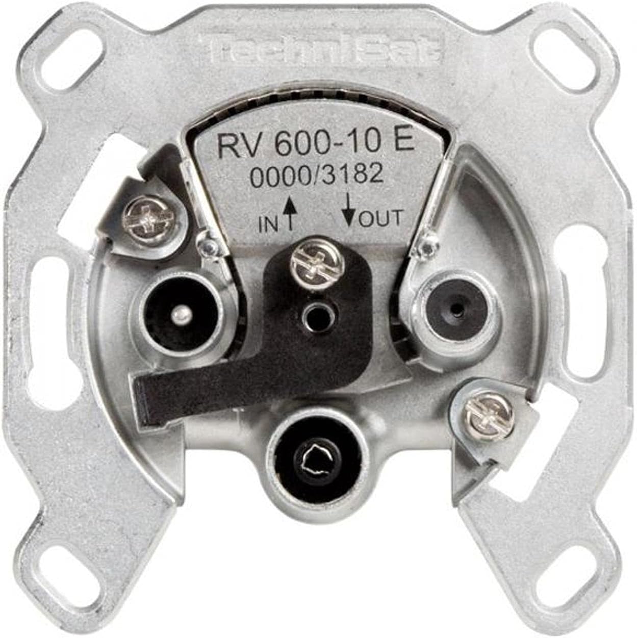 TechniSatTechniPro RV 600-10E satellite pass-through socket for single-cable systems with a disconnect loss of 10 dB and electronic overload protection