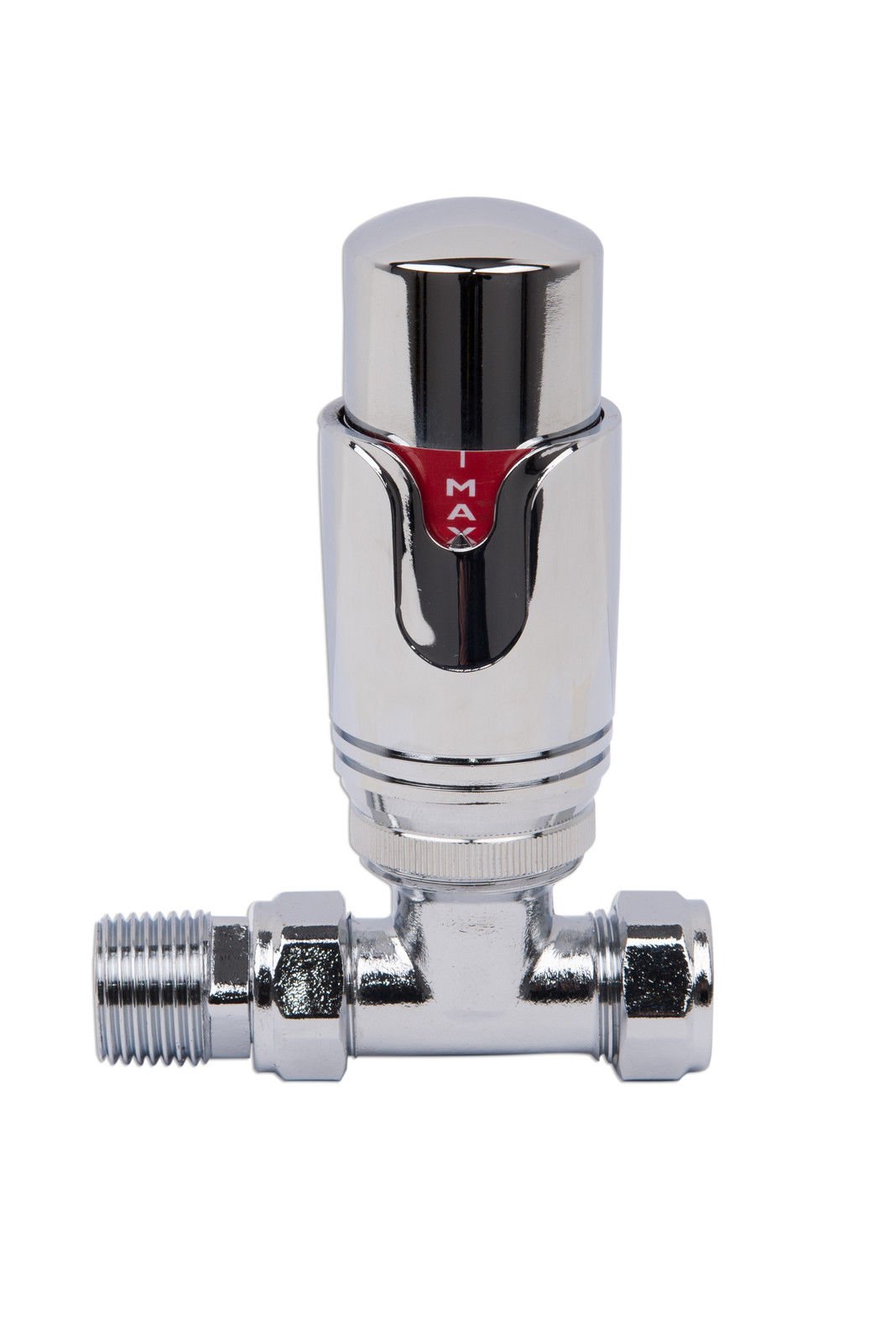 Nrg Chrome Premium Trv Straight Thermostatic Radiator Valve For Towel Rails 15Mm Central Heating Taps
