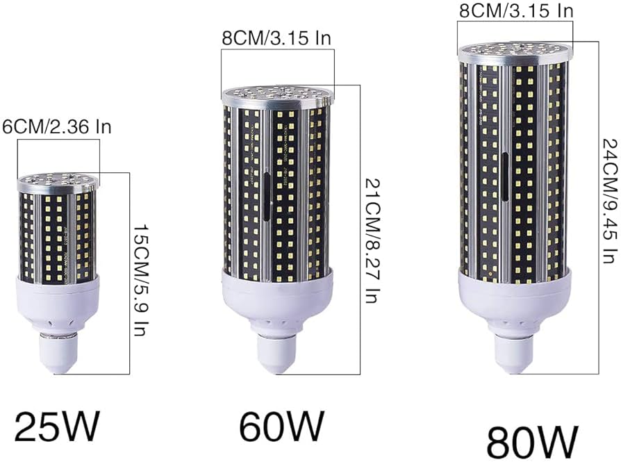 新品3個セットLED コーンライト　80W 口金E39 Amazon | LEDコーンライト トウモロコシ型 80W LED電球 E39口金