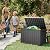 LubanNese Outdoor Storage Box, 50 Gallon Waterproof Resin Deck Box, Storage Bin for Package Delivery, Patio Furniture Cushion, Garden Tools, Pool Accessories, Weatherproof and UV Resistant