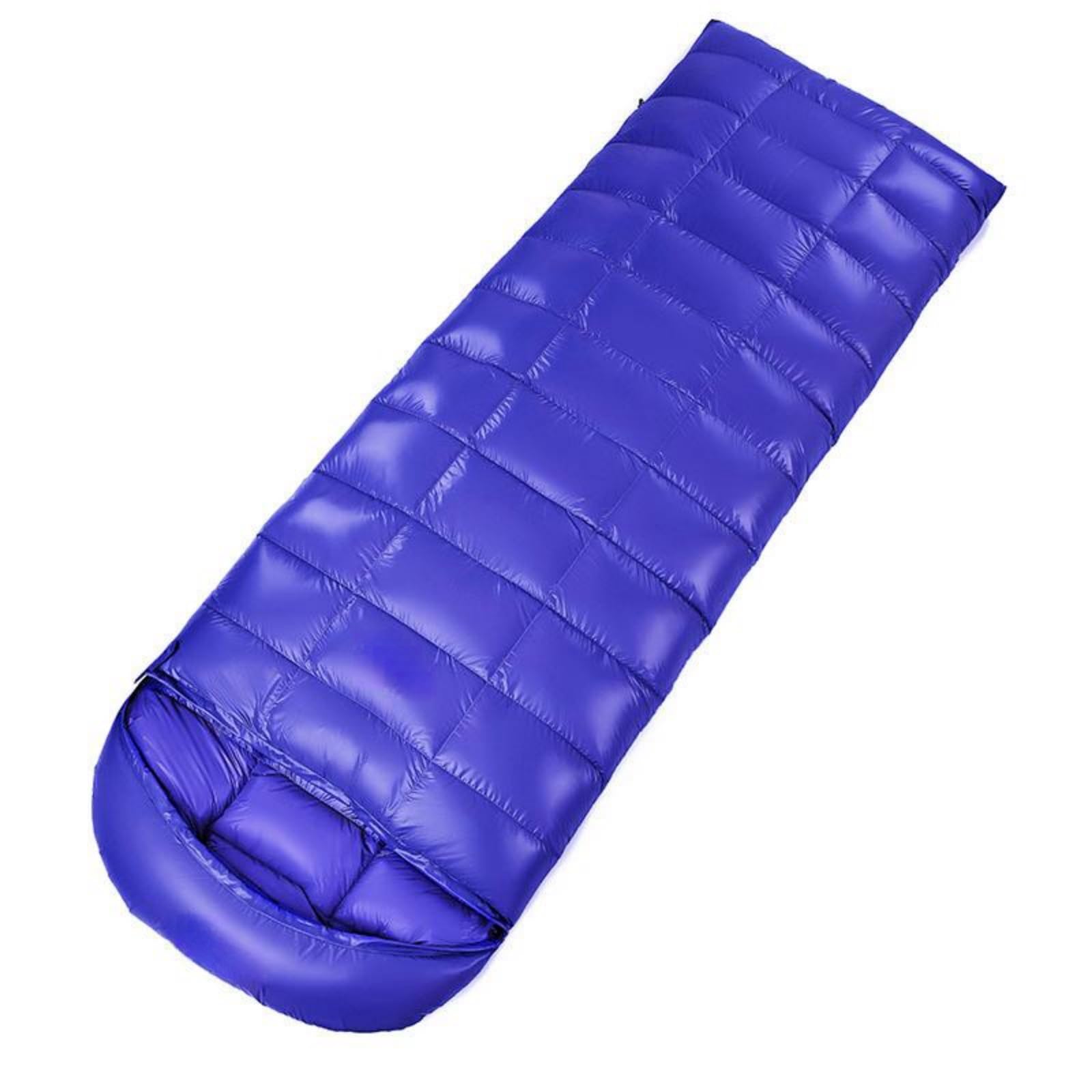Saco de Dormir Adulto Saco de dormir de plumas for todas las estaciones, adecuado for acampar al aire libre, impermeable, resistente al viento y cálido, con bolsa de almacenamiento Saco Dormir Inviern