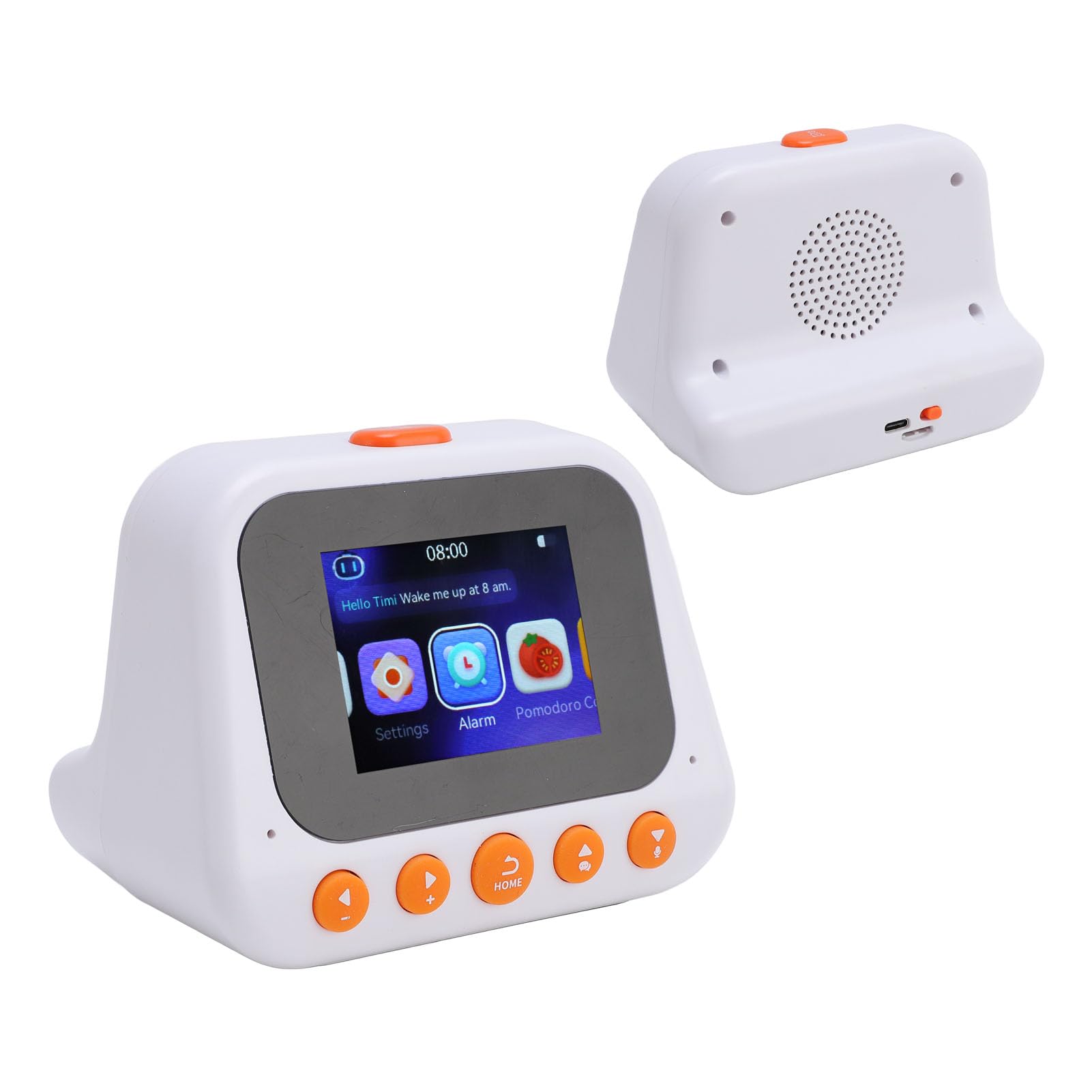 Reloj de Tiempo de Voz AI, Máquina Educación Temprana Traducción Multifuncional con Función Recordatorio para Niños