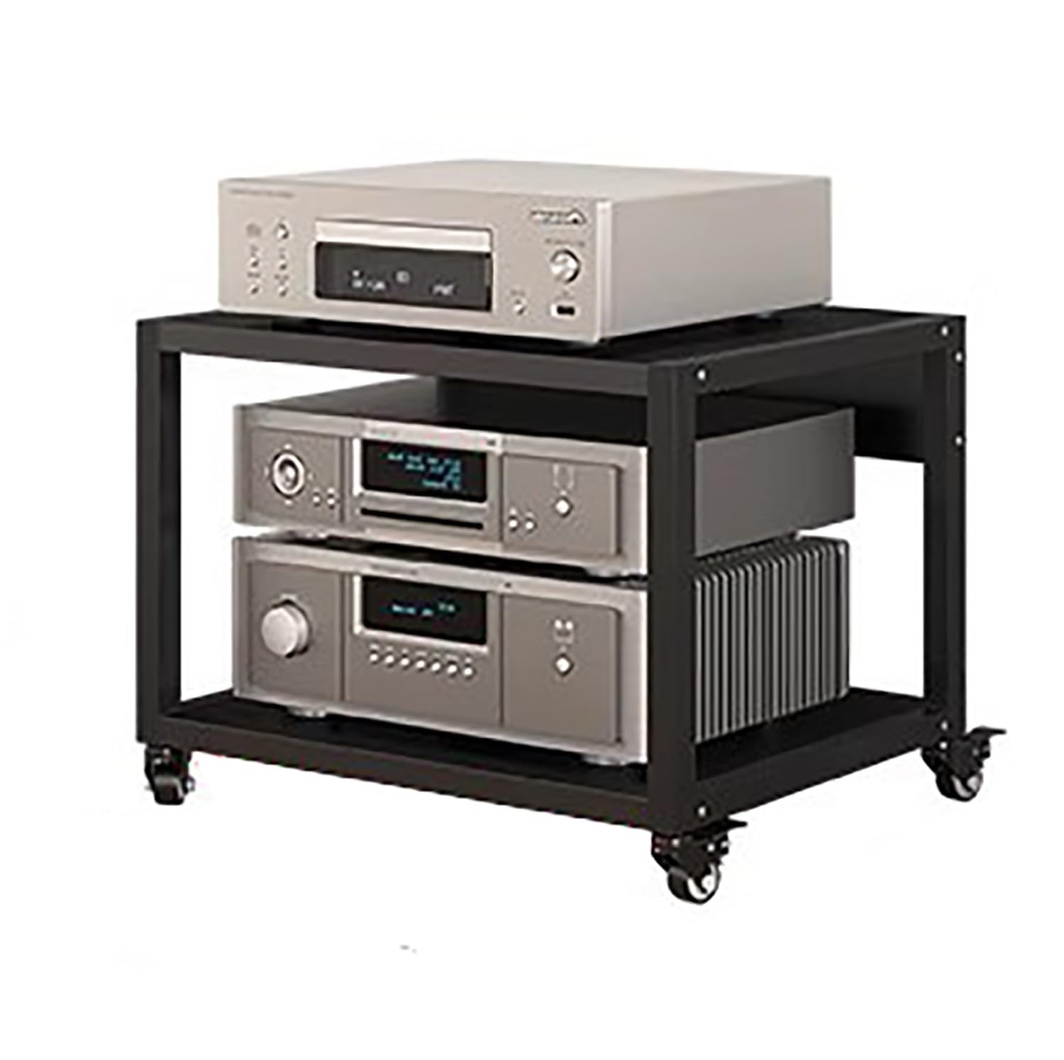 Stojaki i stojaki na sprzęt hi-fi, szafka na sprzęt audio, półka na sprzęt audio, 2, 3, 4, 5-poziomowa wieża na kółkach, wytrzymała podstawka na sprzęt audiowizualny, sprzęt stereo