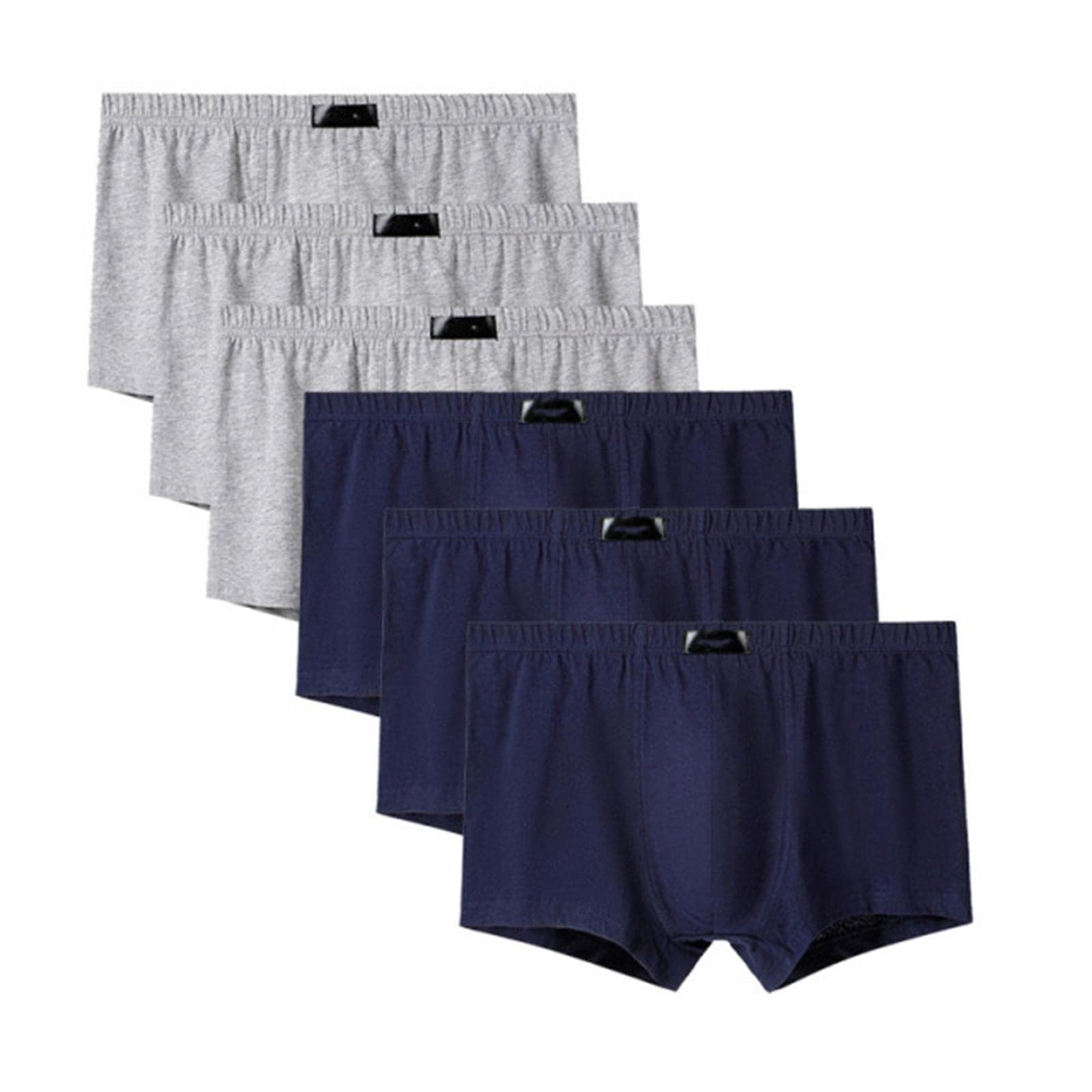 Boxershorts Männer in großen Größen 6 Stücke Atmungsaktive Sexy Soild Plus Größe L-6Xl Boxer Männliche Höschen-H612,5XL
