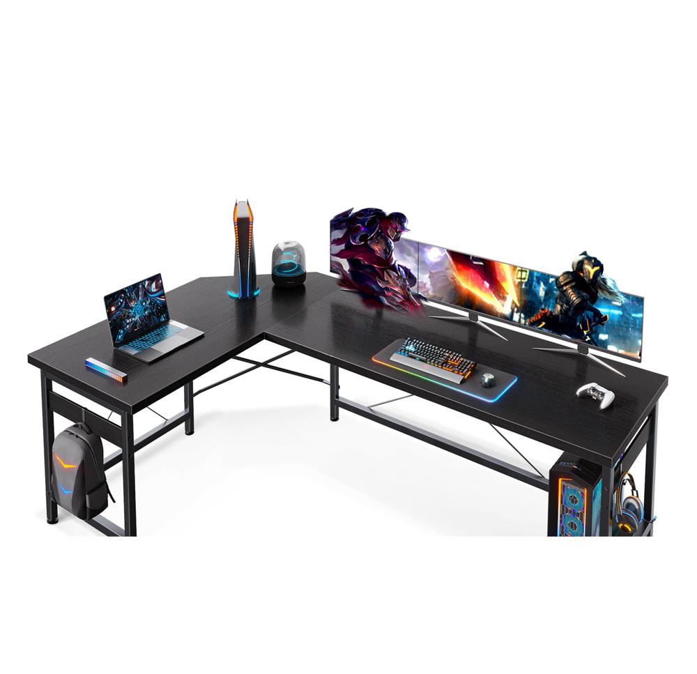 ゲーム、パソコンL形テーブル Amazon.com: Coleshome 66