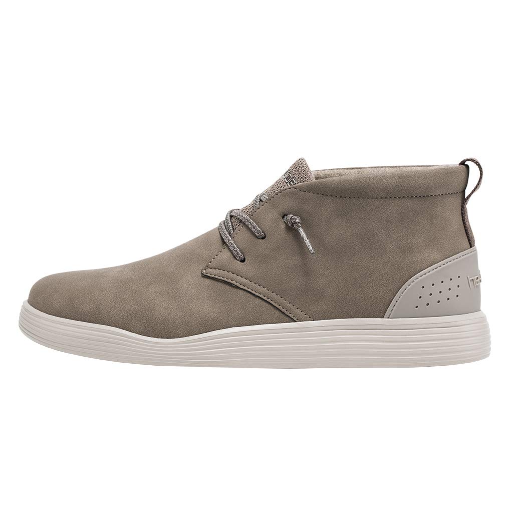HEYDUDEJo - Desert Boots Men - Lightweight - Natural Wool Lined - Slip On Boots - Memory Foam Insole