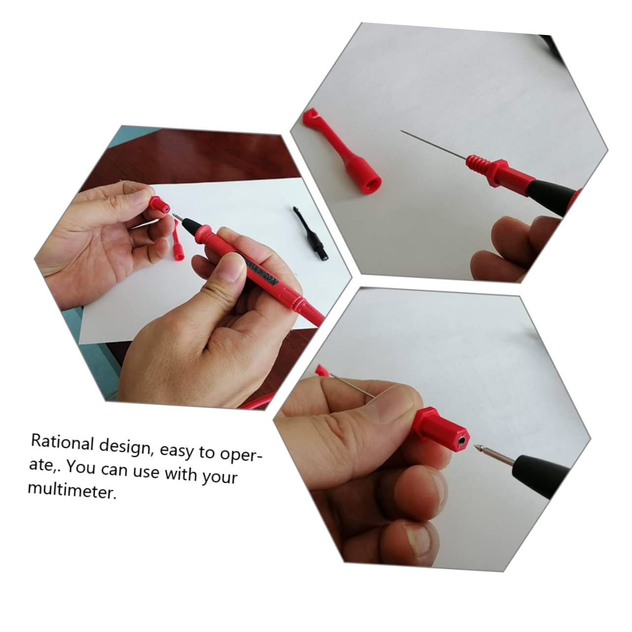 10piezas Probe De Prueba De Profesional Para Multímetro Sondas De Rápida Para Automotriz Herramienta De Inspección Sin Daño Cables