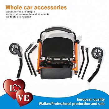 折りたたみ式歩行器 折りたたみ式歩行器 歩行器 軽量アルミ製 4輪 歩行器 折りたたみ