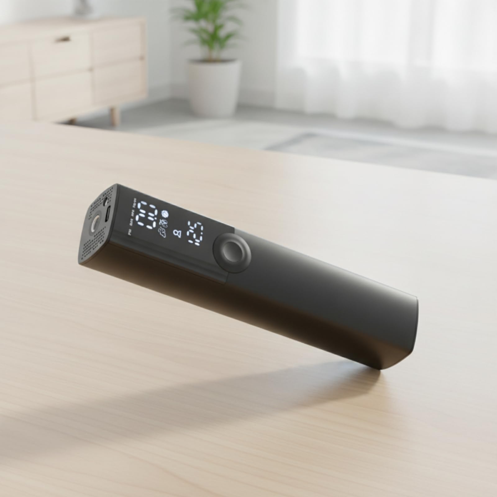 Qianly Bomba de Bicicleta Portátil Inflador Portátil Digital Bomba Neumáticos Eléctrica Compresor Ligero Fácil tar Operación con un Botón Adecuada para Ciclismo Patinetes Uso Doméstico Ajustes