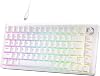 DIERYA DK81E 75% Teclado mecánico gamer, intercambiable en caliente, alámbrico, blanco | Montaje con empaque, switches lineales pre-lubricados, espuma de 6 capas, programable, perilla de volumen, retroiluminación RGB, keycaps de doble inyección 1