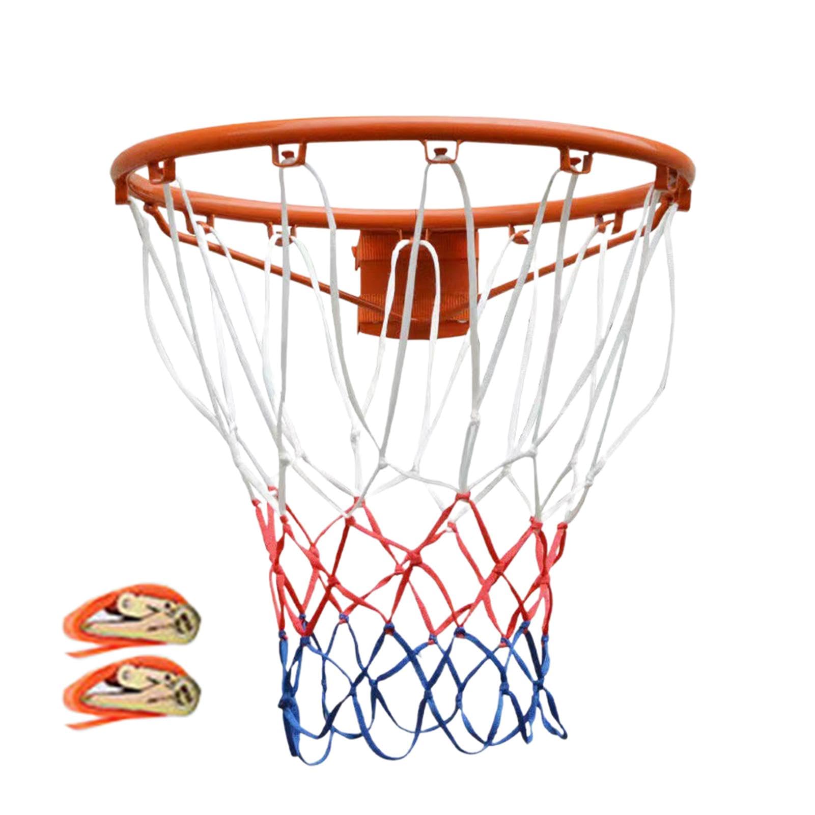 Canasta de baloncesto para adultos, canasta de baloncesto de acero, llanta de baloncesto multiusos de acero, borde de baloncesto resistente, resistente al desgaste, para patio trasero, entrada