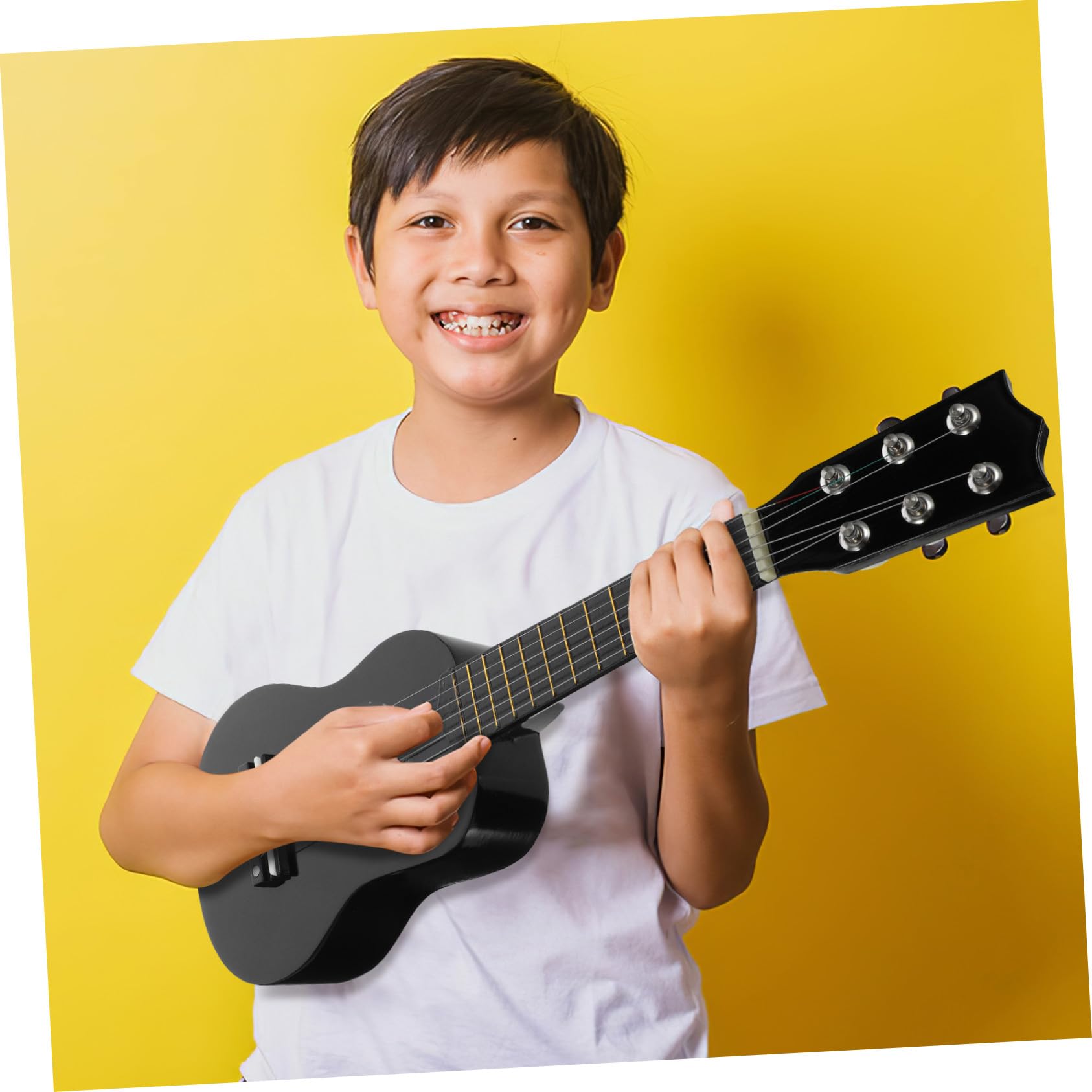 Mikinona Guitarra de Juguete para Juguete Musical de Madera Guitarra Acústica para Principiantes para Educación Temprana para Pequeños