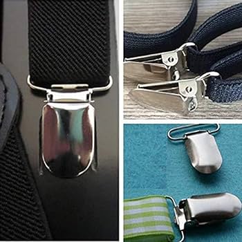 Amazon | HJ サスペンダー クリップ 金具 手芸 手作り メタル