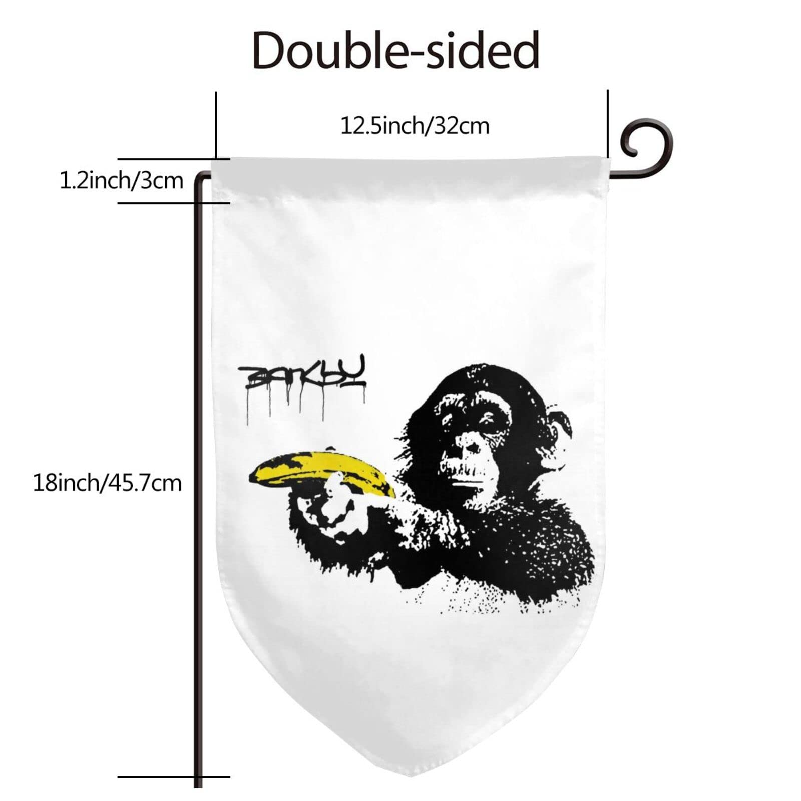 Amazon.co.jp: ガーデン 旗 バンクシー Banksy チンパンジー