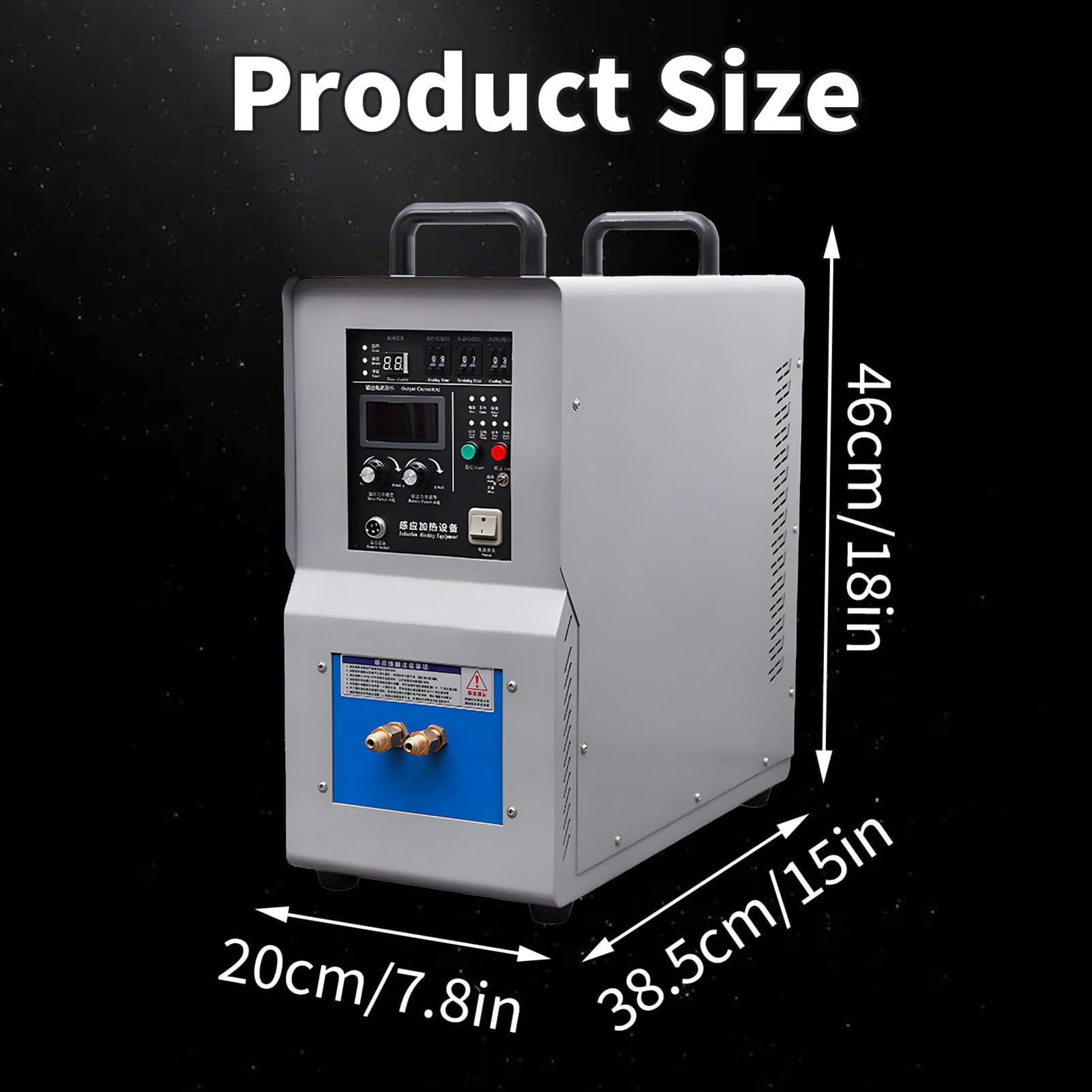 Maszyna grzewcza do kucia indukcyjnego 15KW/20KW - piec do hartowania do wytapiania żelaza do kucia - Sprzęt do hartowania metali - do topienia, spawania, hartowania, wyżarzania, lutowania