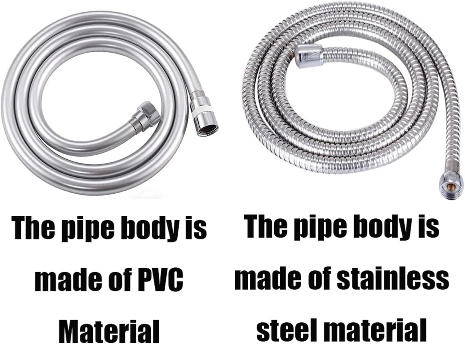 シャワーホース 1/1.5/2/3.0メートル ポリ塩化ビニル 手持ちシャワーホース バスルーム GI/2 ユニバーサルインターフェ