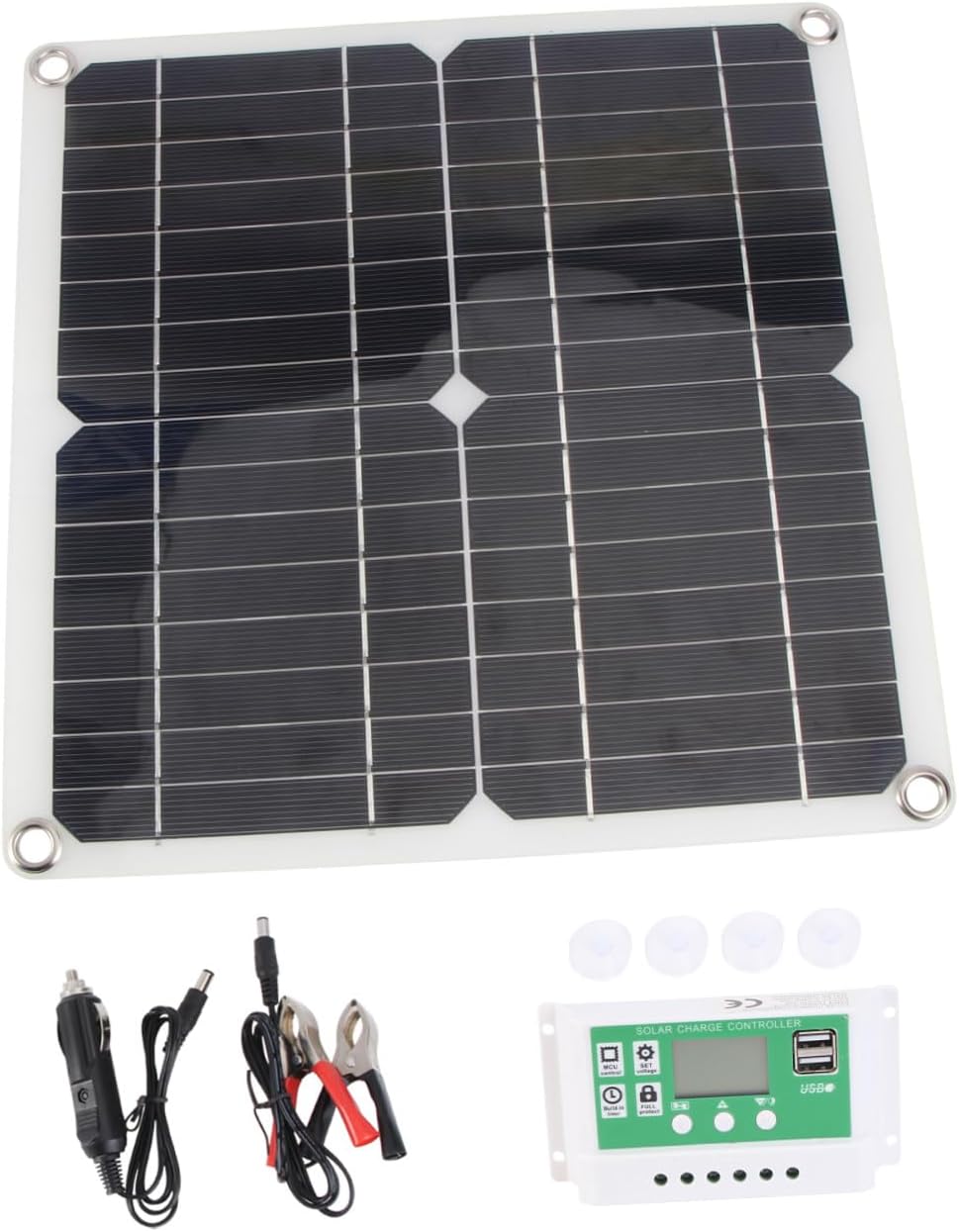 1set Flexible Solar Panel Charger Controller Outdoor Solar Charging for Camping and Hiking Portable for Devices
