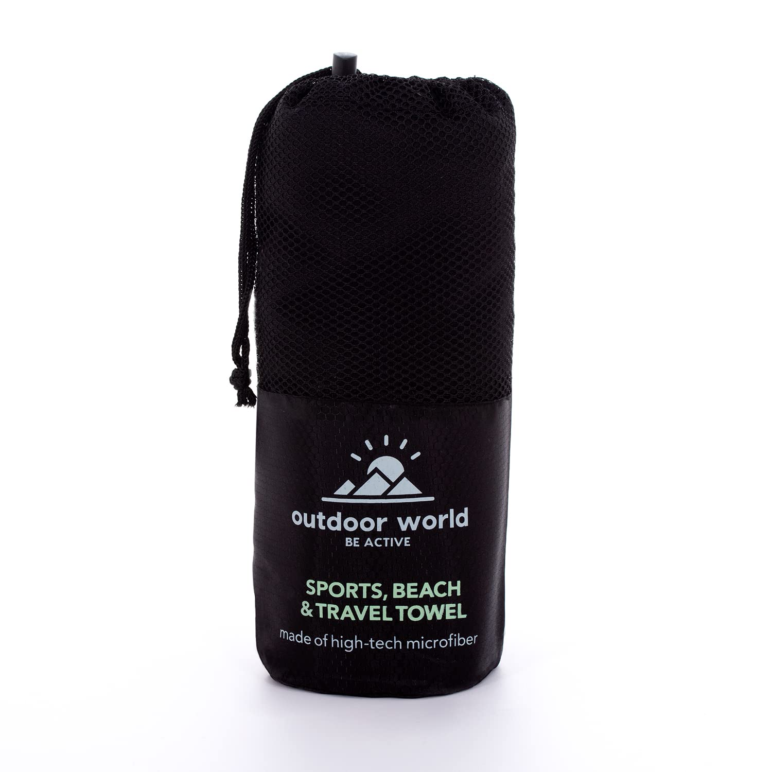 Outdoor World Microfibre Towel, Quick-Dry, Lightweight & Ultra Absorbent for Camping Travel, Hiking, Beach, Swimming, Gym - Image 2