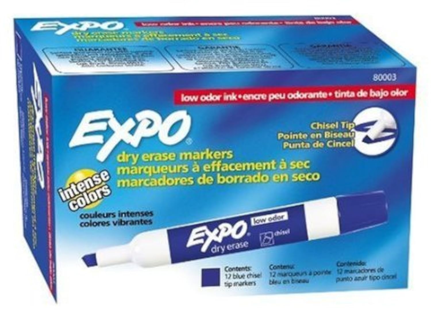 Expo Chisel Tip Dry Erase Marker Blue Pack of 144