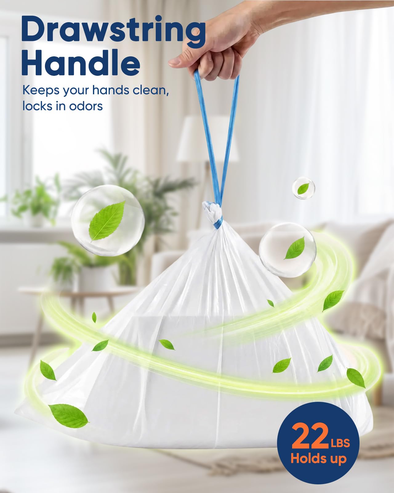 Paquete de 24 forros para caja de arena compatibles con Safe Pets Scoopfree para caja de arena para gatos, bolsas grandes para excrementos de gatos con cartón antiarañazos y cordón, resistente al