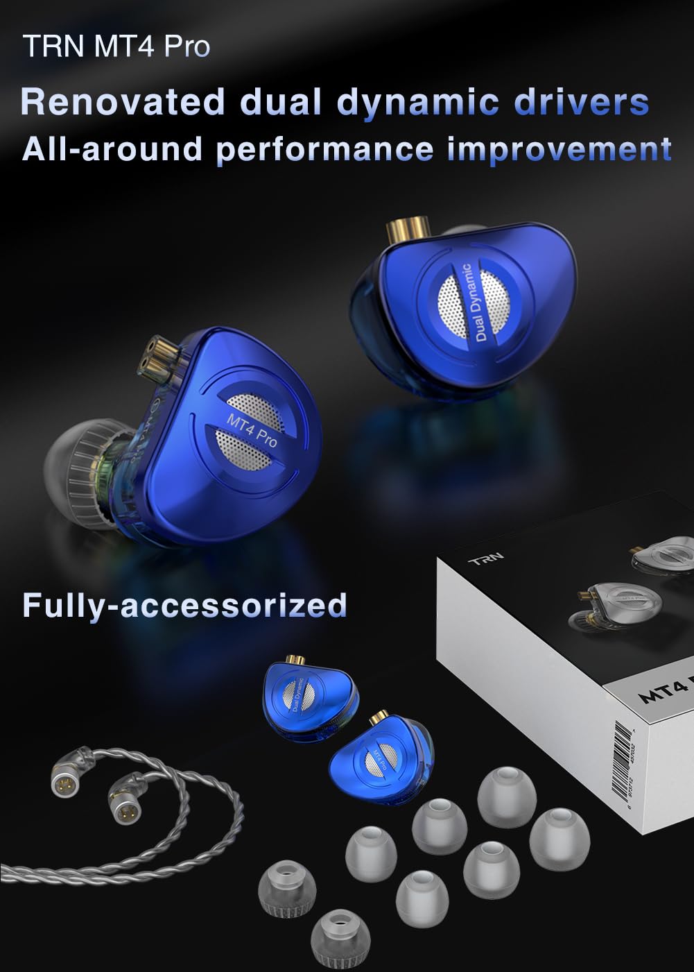 イヤホン irr Amazon.co.jp: TRN-MT4 Pro 福袋 イヤモニ 2DD イヤホン LuckyBag