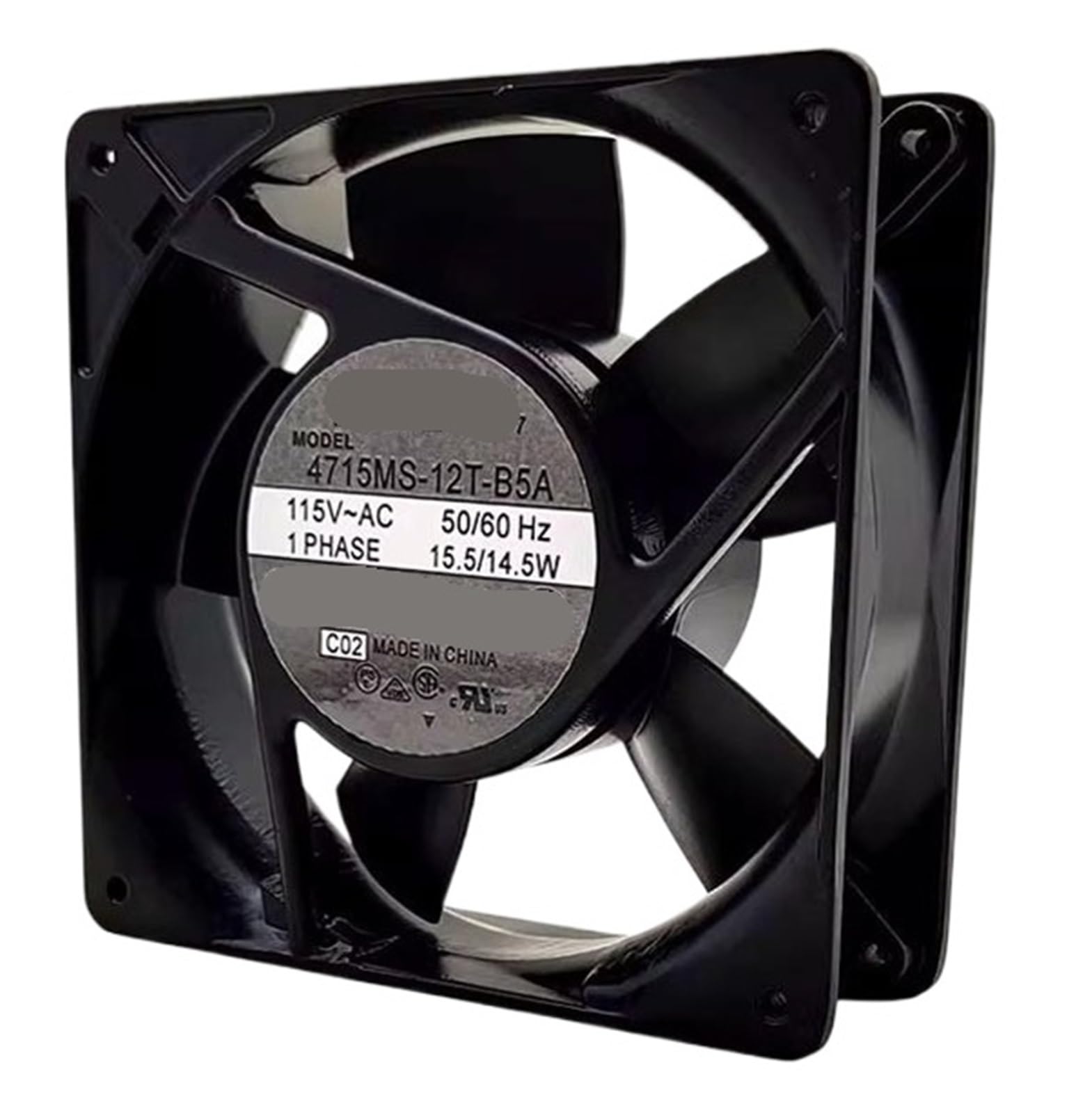 4715MS-12T-B5A AC 115V 15.5/14.5W 12038 120*120*38mm 12cm Cooling fan