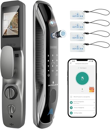 Fechadura Digital Biométrica Wi-Fi Inteligente, X2 Fechadura Digital Inteligente Ambiente Conectado com Biometria, Tuya APP