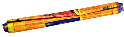 Miniatura 2 de Caballo de viento budista tibetano grande de satén Prayer Flags