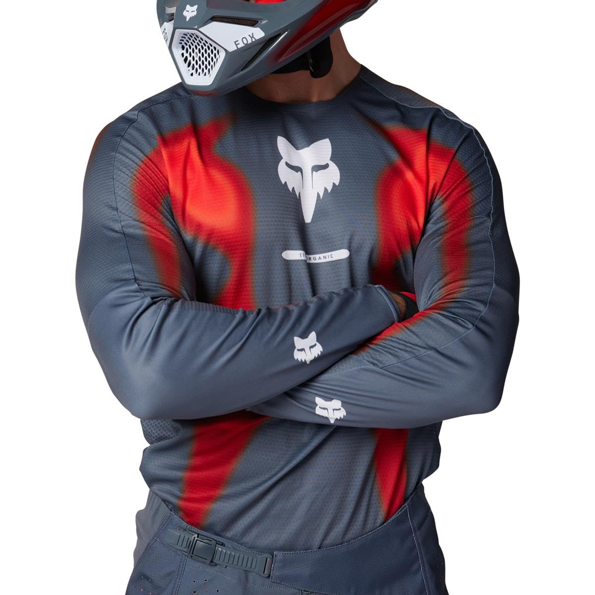 FOX 360 Volatile Maglia Motocross, grigio/rosso, 2XL