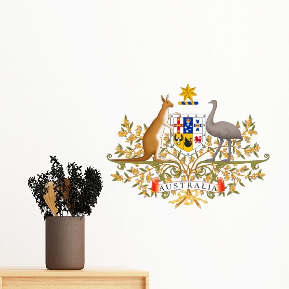 Sticker Mural Canberra Australie pour habiller le mur d'une chambre d'hôte