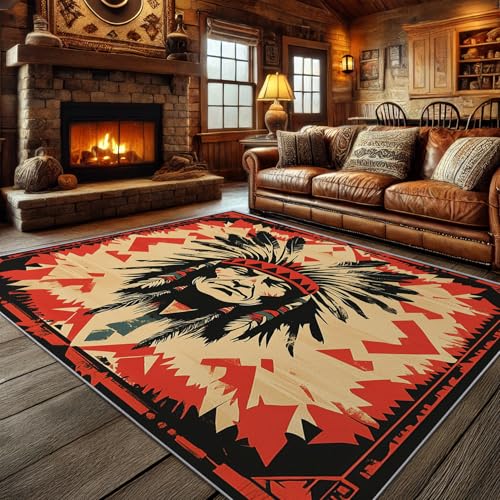 Aquailis Native American Rugs for Living Room - Indian Rug,