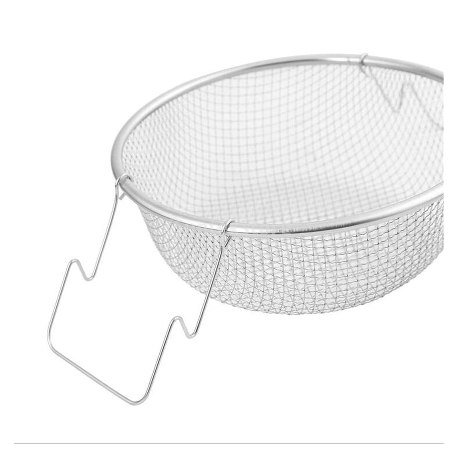 Escurridores Cesta de drenaje Fritas Fritas Cocina Cesta Cesta de Acero Inoxidable Colador de alimentos Redondo Mesh Sifter Utensilios de cocina Cocina Colador Cesta de Drenaje ( Size : 23cm )