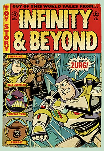 Image of Girl's Toy Story Buzz Lightyear Comic Cover T-Shirt
