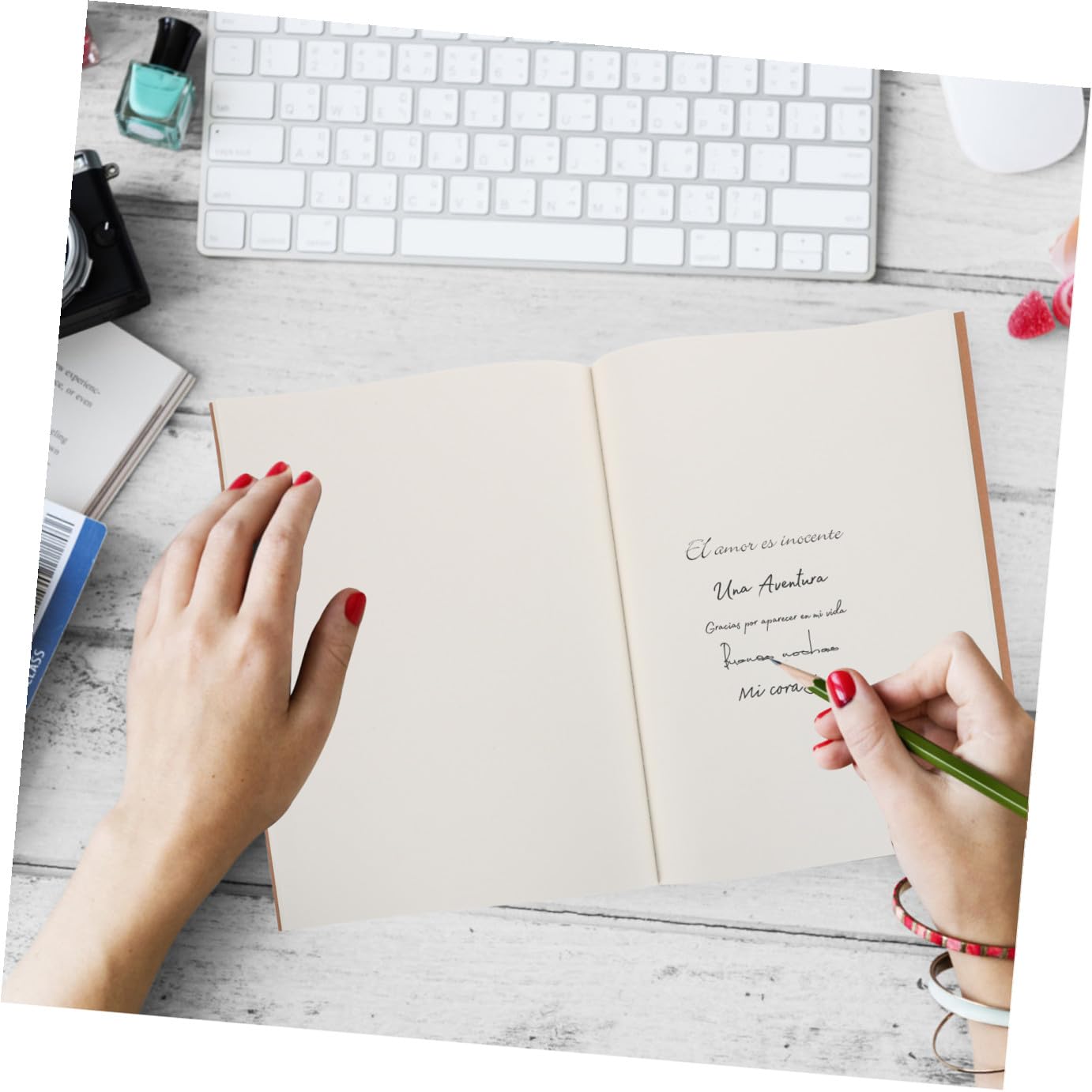 Angoily Cuaderno de Bocetos en Blanco, 5 Unidades, 36 Hojas por Libro, Papel para Dibujar y Escribir, Adecuado para Estudio y Borradores