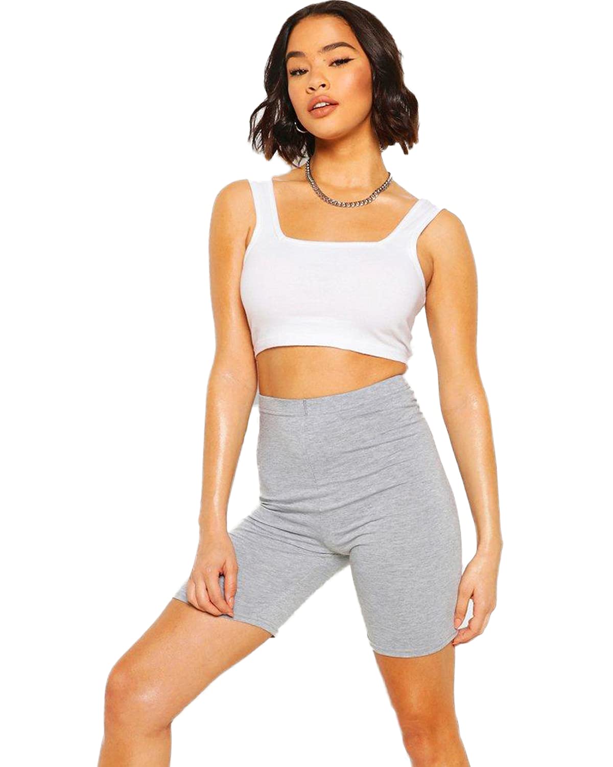Crazy Girls Girls Grey Crazy Womens Cycling Shorts, Xxl (Uk 20-22)