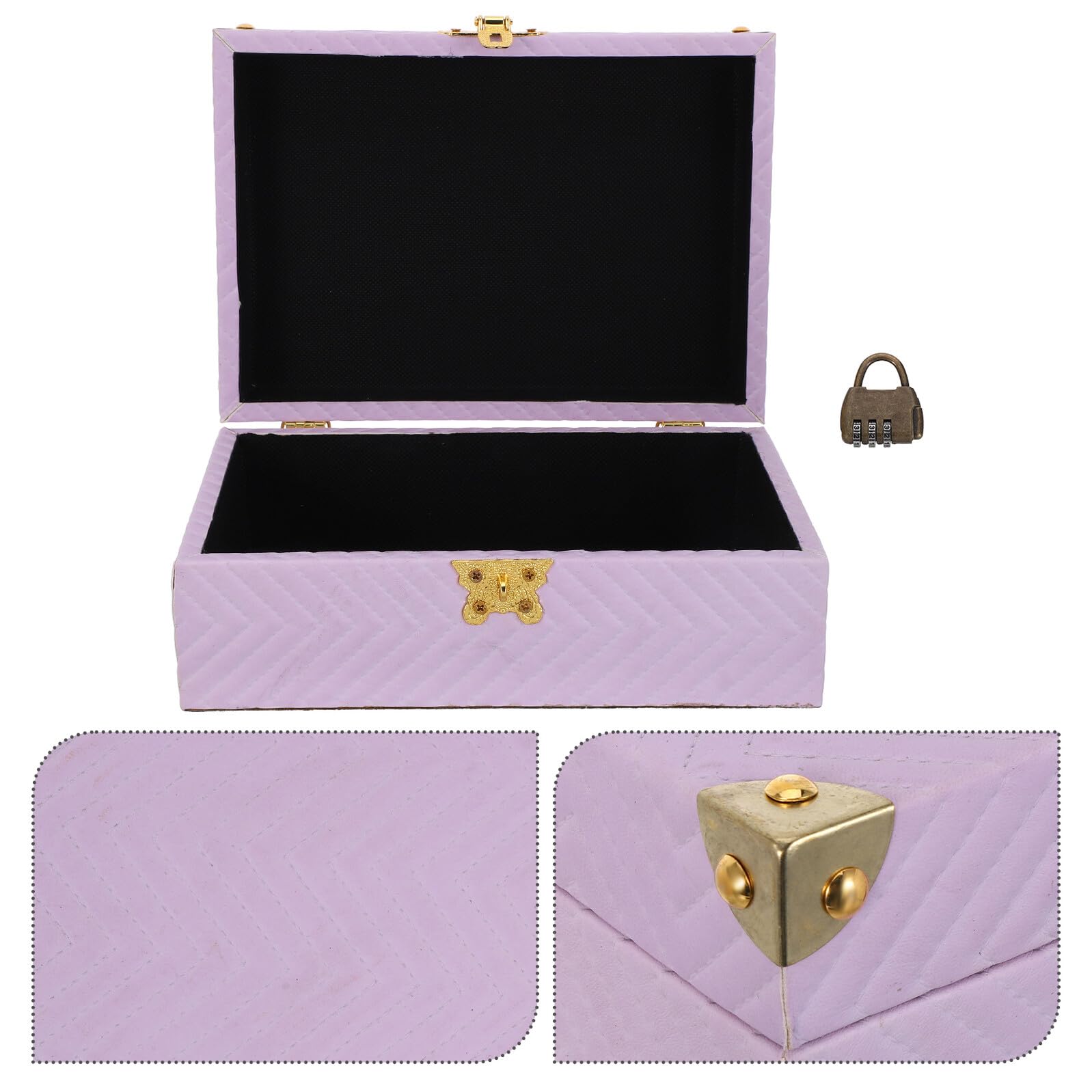 Moderne Multifunktionale Schmuckaufbewahrungsbox mit Sicherem Schloss Kleine Reise Schmuckschatulle für Ringe und Armbänder für Zuhause und Geburtstage