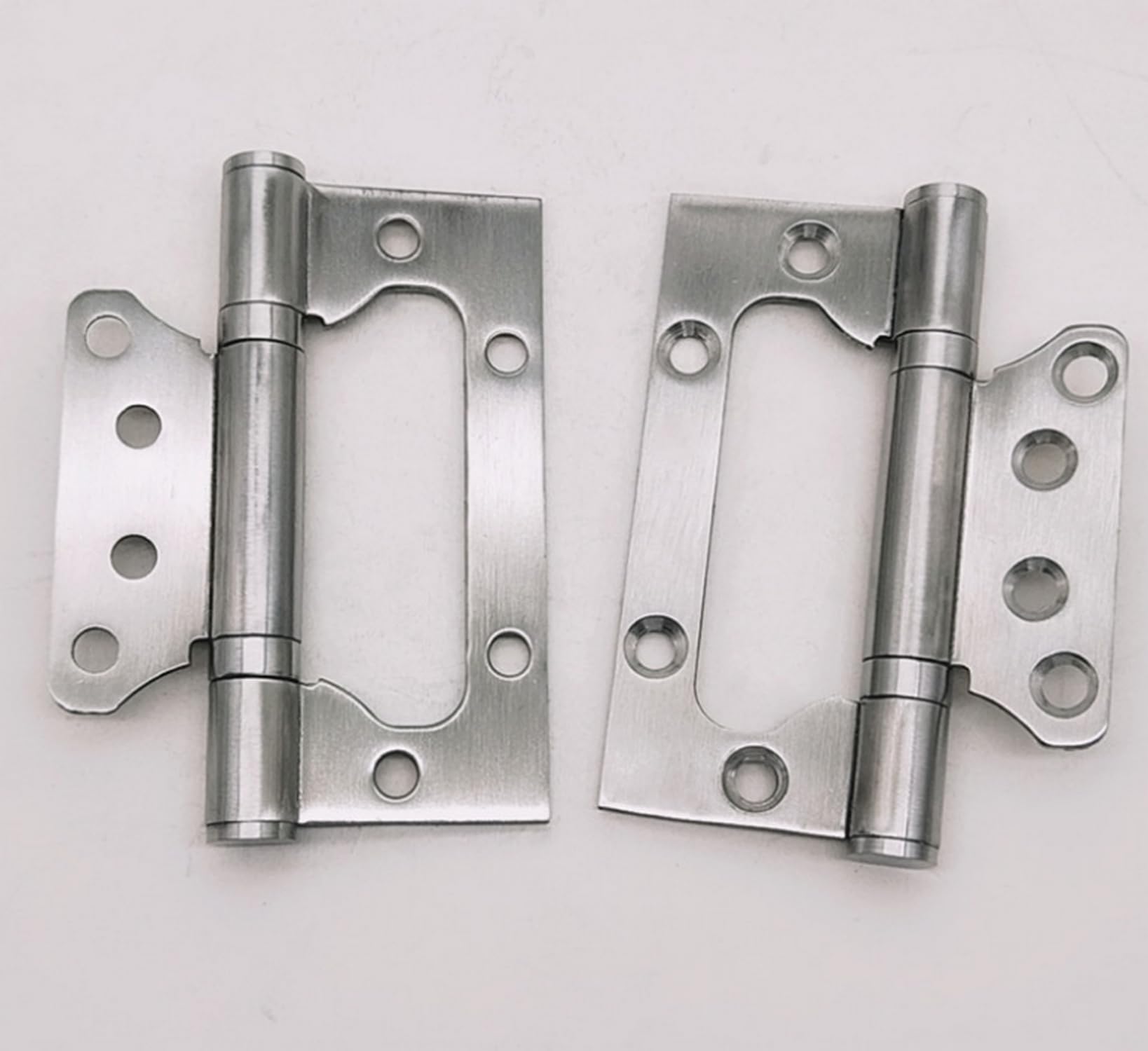 SARTODOORS Butterfly Door Hinge – Silver Interior Door Hinge, Easy-Install Non-Mortise Design, 1 Piece Pack – Durable Metal Hardware for Bedroom, Bathroom, Closet & Pantry Doors