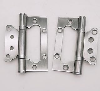 SARTODOORS Butterfly Door Hinge – Silver Interior Door Hinge, Easy-Install Non-Mortise Design, 1 Piece Pack – Durable Metal Hardware for Bedroom, Bathroom, Closet & Pantry Doors