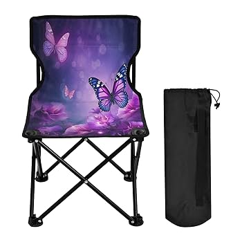 Amazon.com: Msyxl Purple Butterfly Ultralight Camping Chair
