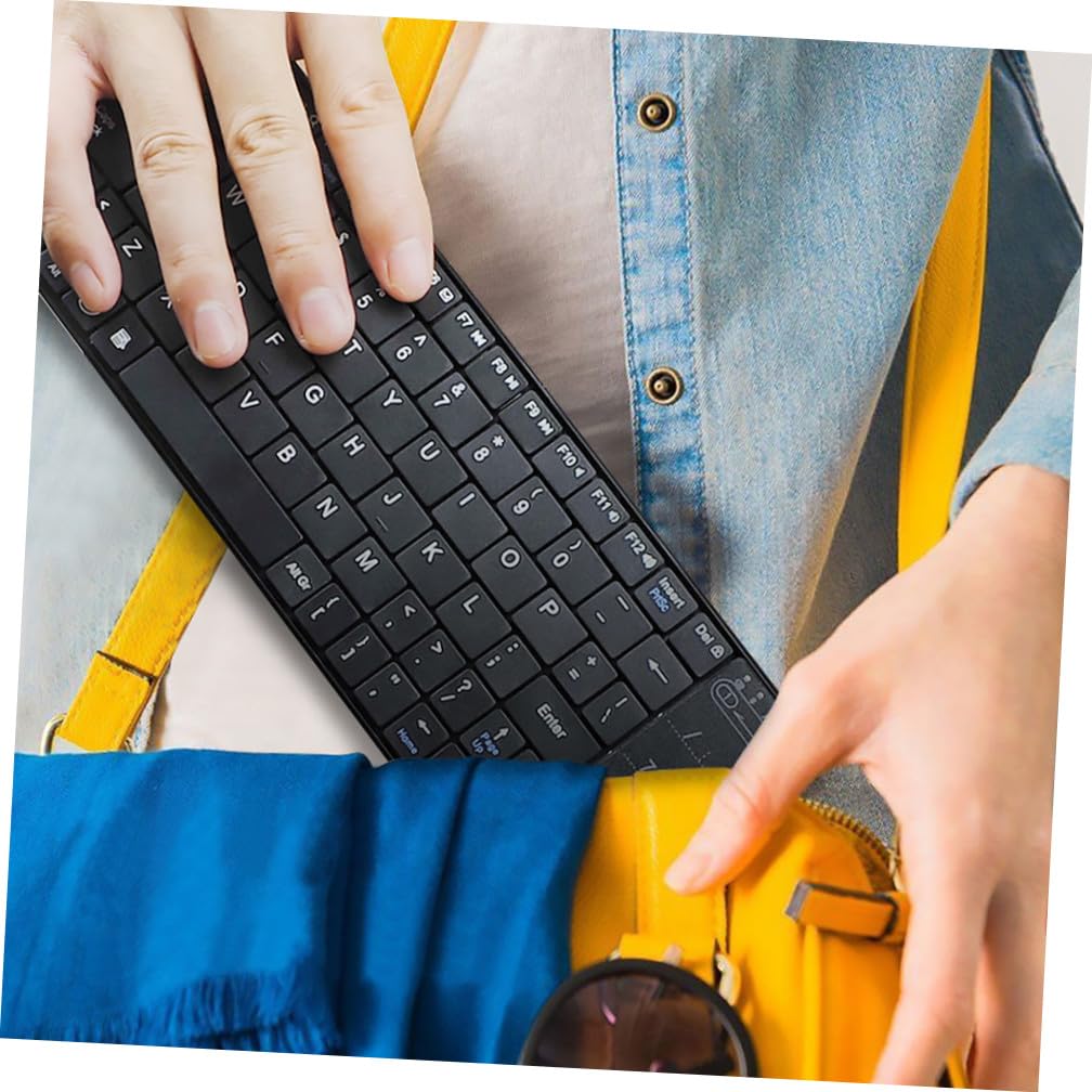 Holibanna Tastiera Wireless Portatile con Touchpad Fili Compatibile con Smartphone Elegante e Silenzioso e