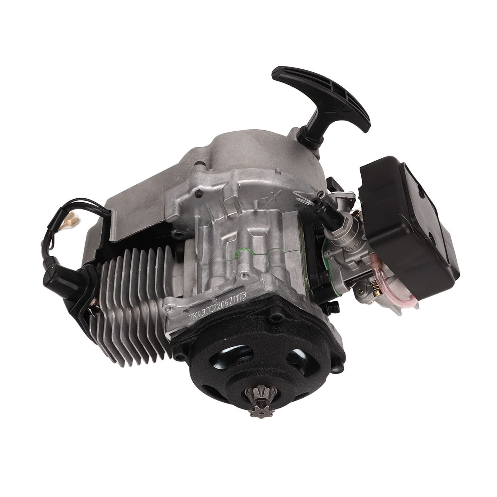 Motore 49 2 Tempi con Avviamento a Strappo, Avviamento a Strappo Motore 49 2 Tempi Motore Ad Alta Efficienza Ad Alta Potenza per Pocket Bike Mini Dirt Pit Bike Quad ATV