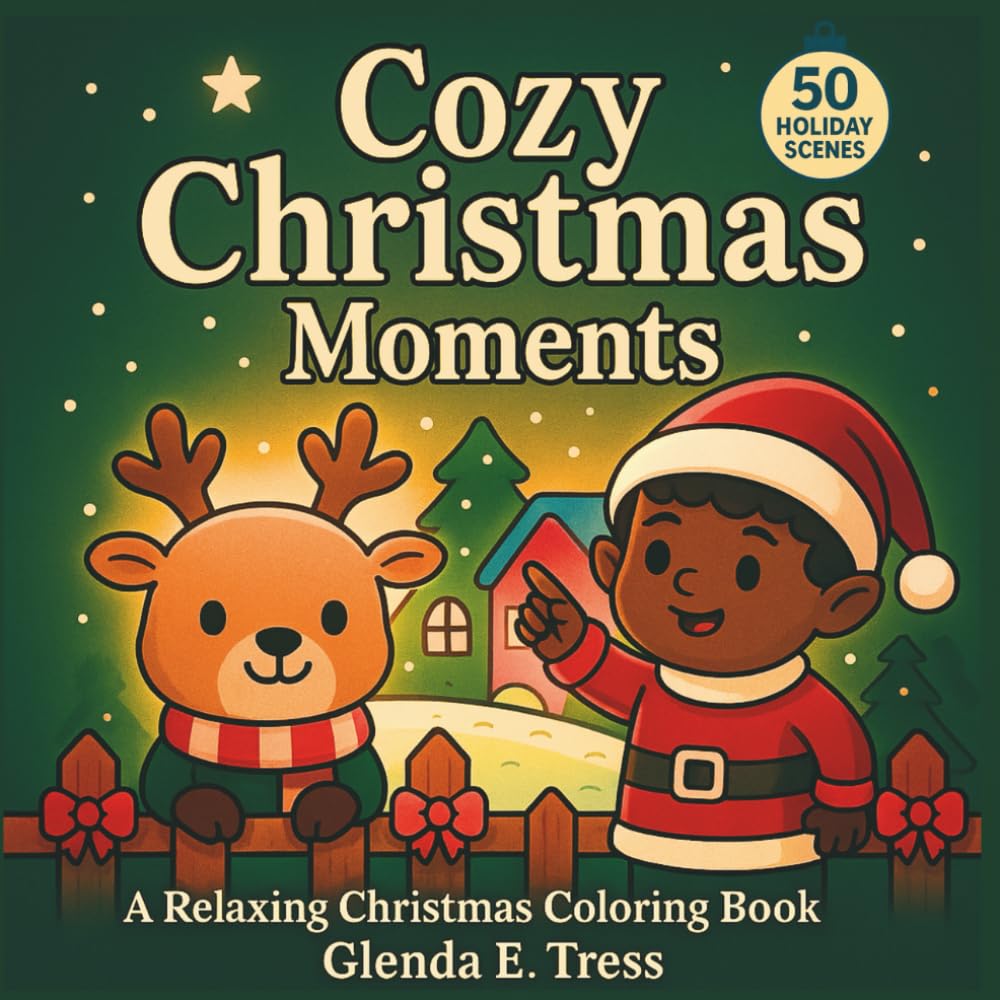 Cozy Christmas Moments: A Coloring Book for All Ages: Heartwarming Christmas scenes to color and share — a cozy holiday experience for kids, teens, and adults alike!