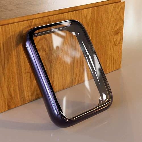 Miniatura 5 de Funda protectora compatible con Huawei Watch Fit 2, protector de pantalla ultra fino y suave chapado en TPU de cubierta completa, carcasa protectora